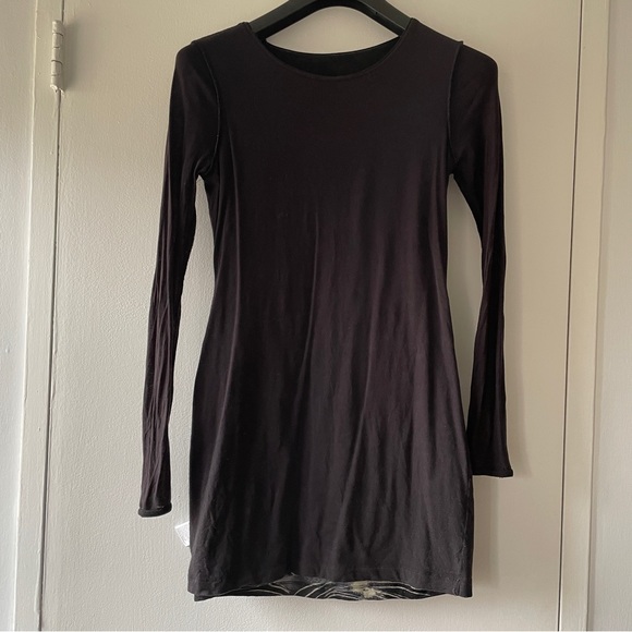 Urban Outfitters Silence + Noise Long Sleeve Dress Black - Size Medium - Picture 4 of 11